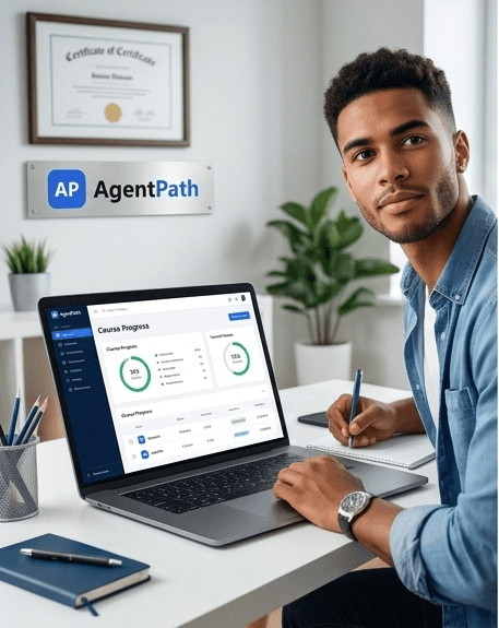 Estudiante siguiendo su progreso en AgentPath
